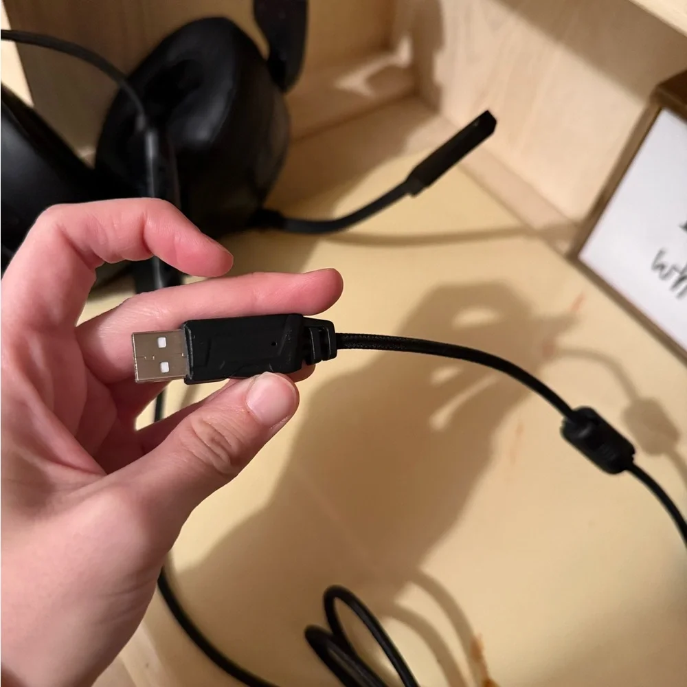 Black Gaming Headset with Microphone